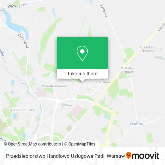 Карта Przedsiebiorstwo Handlowo Uslugowe Padi