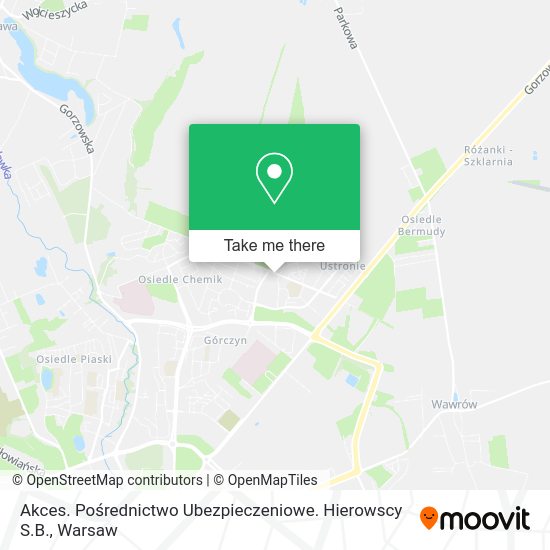 Akces. Pośrednictwo Ubezpieczeniowe. Hierowscy S.B. map