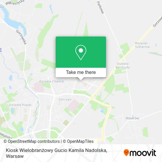 Kiosk Wielobranżowy Gucio Kamila Nadolska map