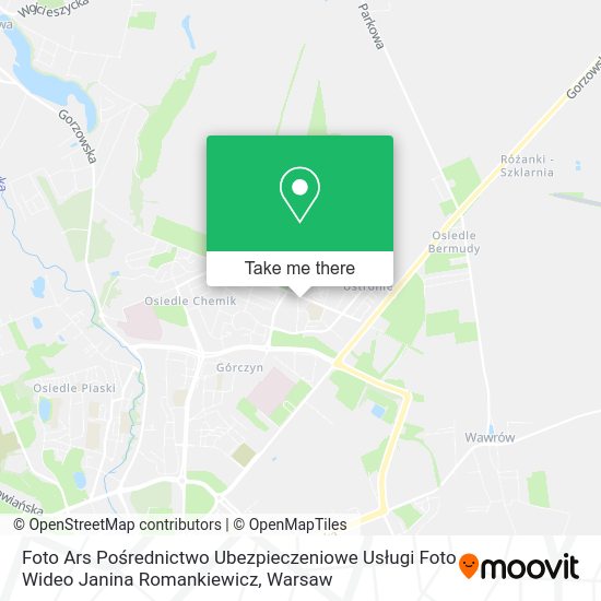 Foto Ars Pośrednictwo Ubezpieczeniowe Usługi Foto Wideo Janina Romankiewicz map