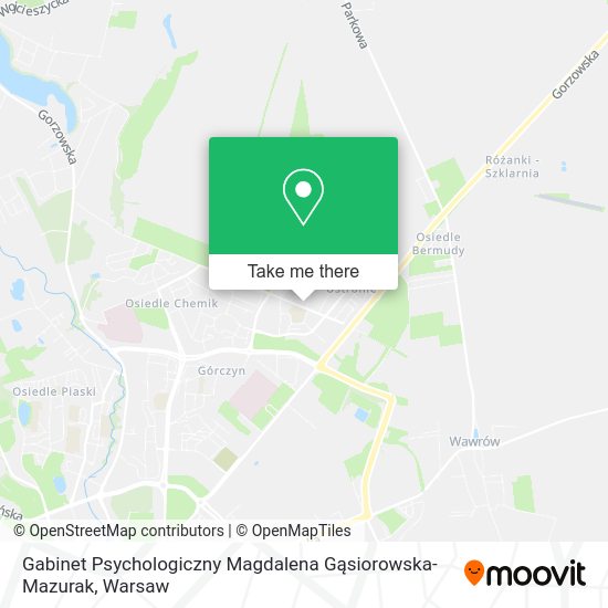 Gabinet Psychologiczny Magdalena Gąsiorowska-Mazurak map