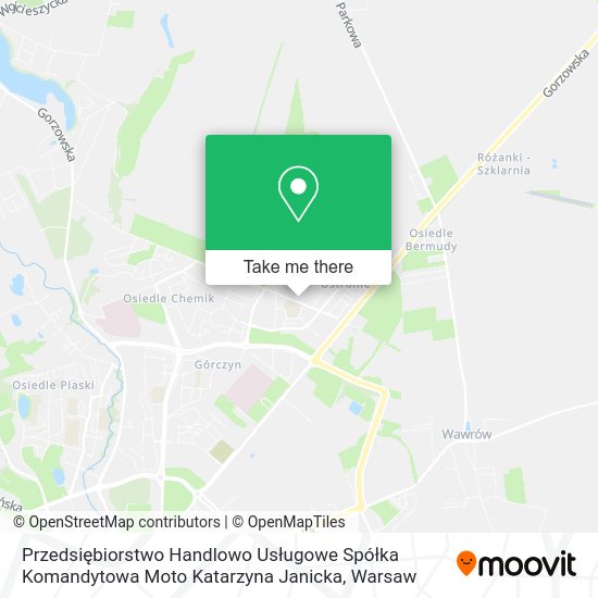 Przedsiębiorstwo Handlowo Usługowe Spółka Komandytowa Moto Katarzyna Janicka map