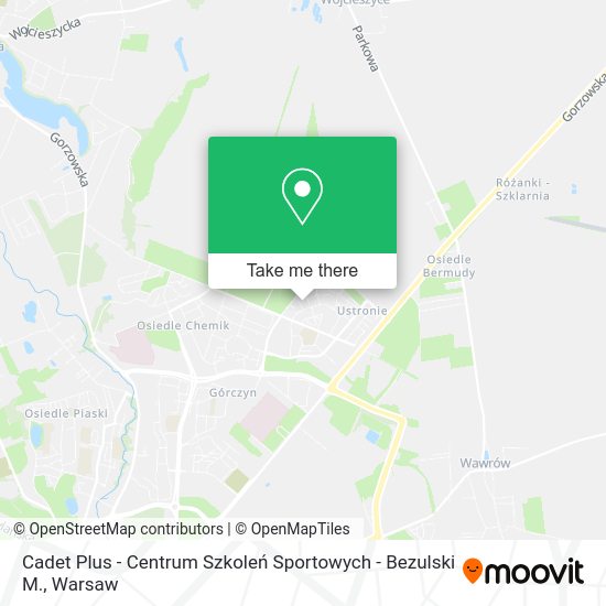 Cadet Plus - Centrum Szkoleń Sportowych - Bezulski M. map