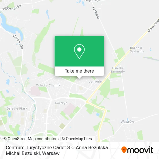Карта Centrum Turystyczne Cadet S C Anna Bezulska Michal Bezulski
