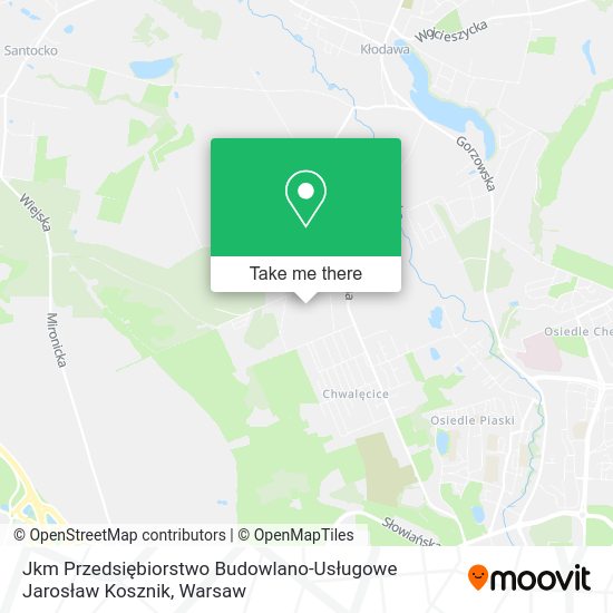 Jkm Przedsiębiorstwo Budowlano-Usługowe Jarosław Kosznik map