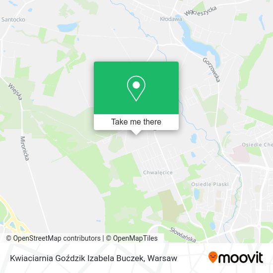 Kwiaciarnia Goździk Izabela Buczek map