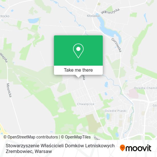 Карта Stowarzyszenie Właścicieli Domków Letniskowych Zrembowiec