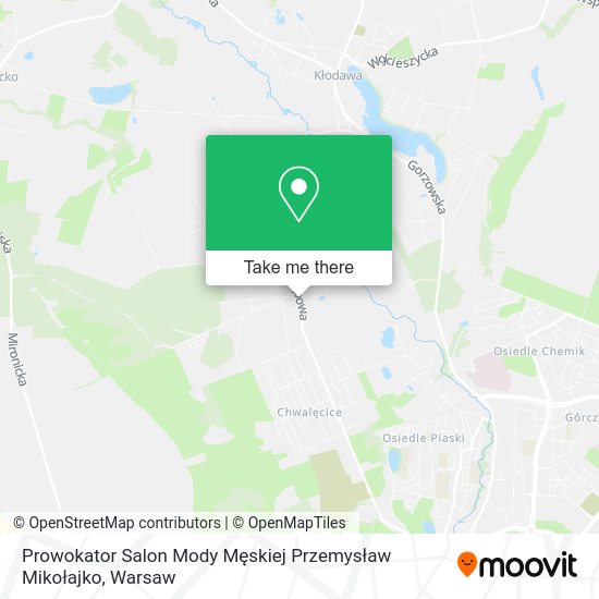 Prowokator Salon Mody Męskiej Przemysław Mikołajko map