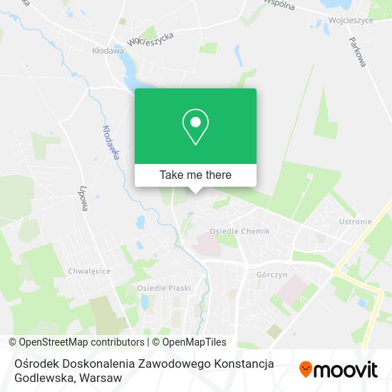 Ośrodek Doskonalenia Zawodowego Konstancja Godlewska map