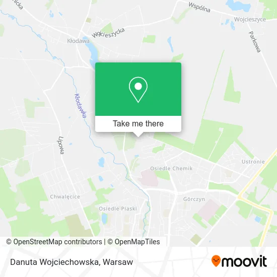 Danuta Wojciechowska map