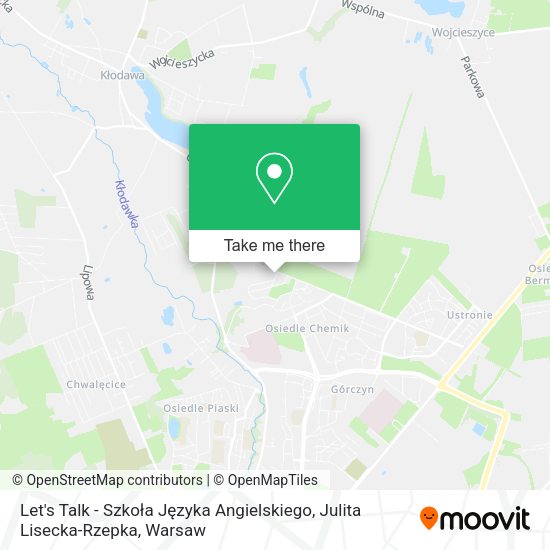 Let's Talk - Szkoła Języka Angielskiego, Julita Lisecka-Rzepka map