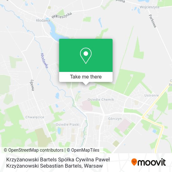 Krzyżanowski Bartels Spółka Cywilna Paweł Krzyżanowski Sebastian Bartels map