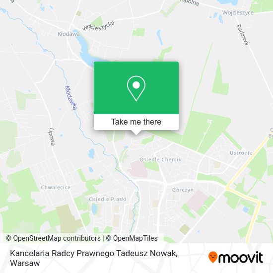 Kancelaria Radcy Prawnego Tadeusz Nowak map