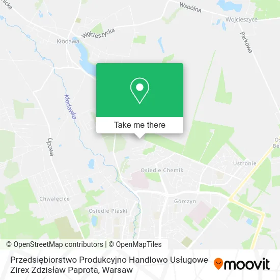 Przedsiębiorstwo Produkcyjno Handlowo Usługowe Zirex Zdzisław Paprota map