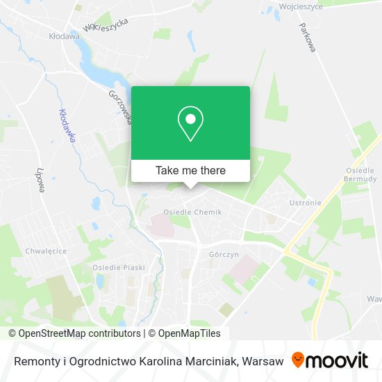 Remonty i Ogrodnictwo Karolina Marciniak map