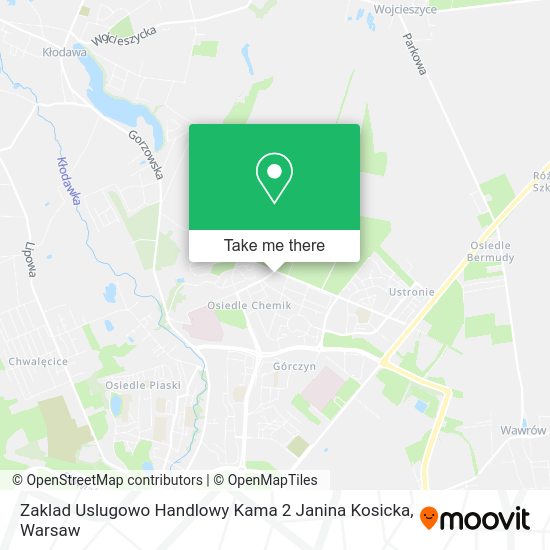 Zaklad Uslugowo Handlowy Kama 2 Janina Kosicka map