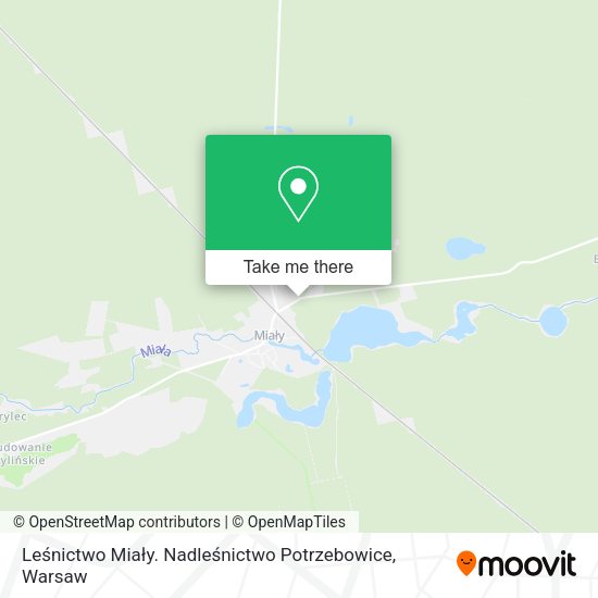 Leśnictwo Miały. Nadleśnictwo Potrzebowice map