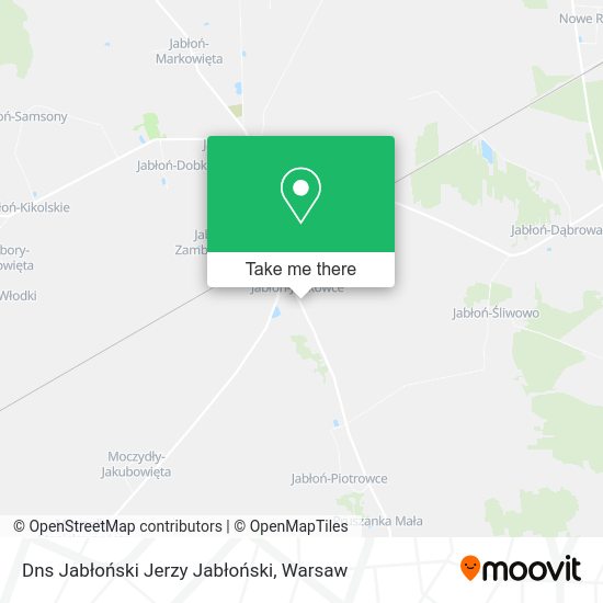 Dns Jabłoński Jerzy Jabłoński map