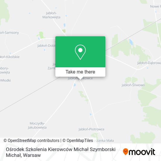 Ośrodek Szkolenia Kierowców Michał Szymborski Michał map