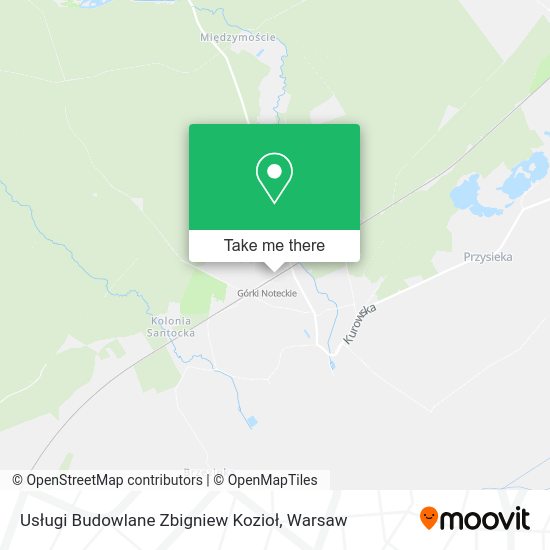 Usługi Budowlane Zbigniew Kozioł map