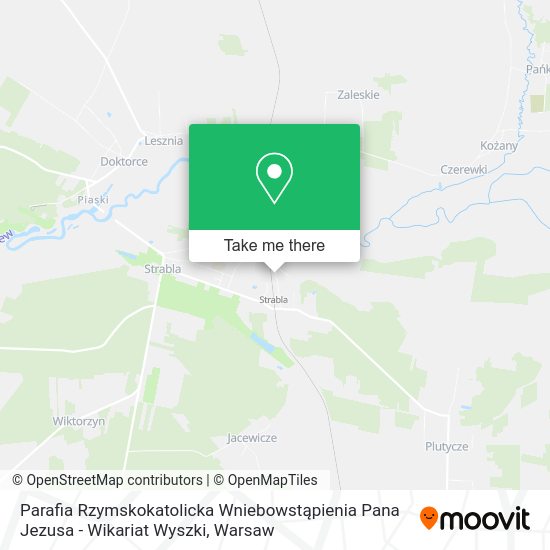 Parafia Rzymskokatolicka Wniebowstąpienia Pana Jezusa - Wikariat Wyszki map