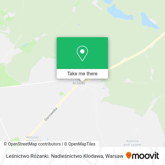 Leśnictwo Różanki. Nadleśnictwo Kłodawa map