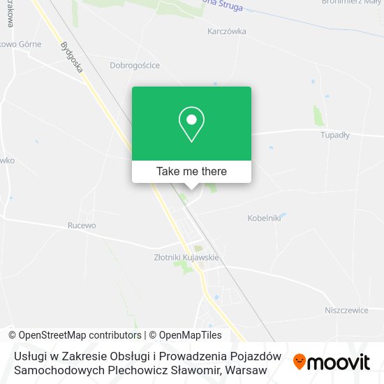 Usługi w Zakresie Obsługi i Prowadzenia Pojazdów Samochodowych Plechowicz Sławomir map