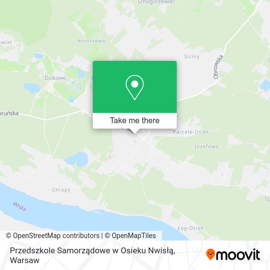 Przedszkole Samorządowe w Osieku Nwisłą map