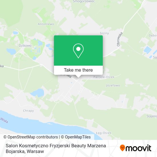 Salon Kosmetyczno Fryzjerski Beauty Marzena Bojarska map