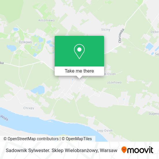 Sadownik Sylwester. Sklep Wielobranżowy map