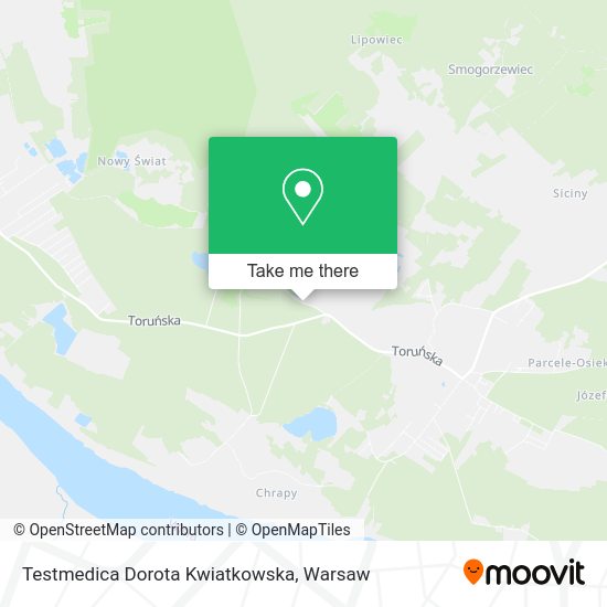 Testmedica Dorota Kwiatkowska map