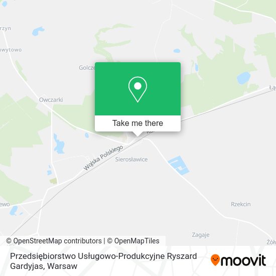 Przedsiębiorstwo Usługowo-Produkcyjne Ryszard Gardyjas map