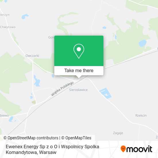 Ewenex Energy Sp z o O i Wspolnicy Spolka Komandytowa map