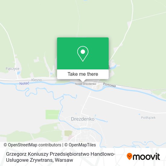 Grzegorz Koniuszy Przedsiębiorstwo Handlowo-Usługowe Zrywtrans map