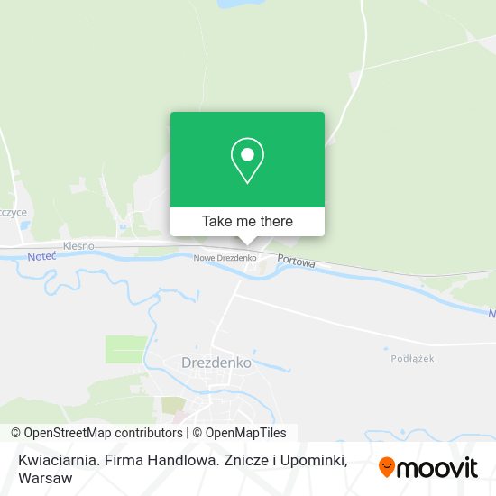 Kwiaciarnia. Firma Handlowa. Znicze i Upominki map