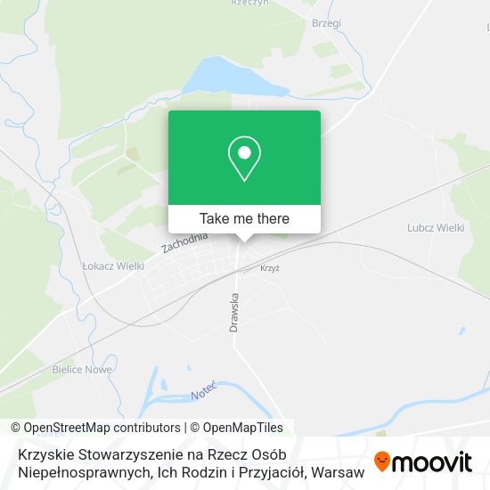 Krzyskie Stowarzyszenie na Rzecz Osób Niepełnosprawnych, Ich Rodzin i Przyjaciół map