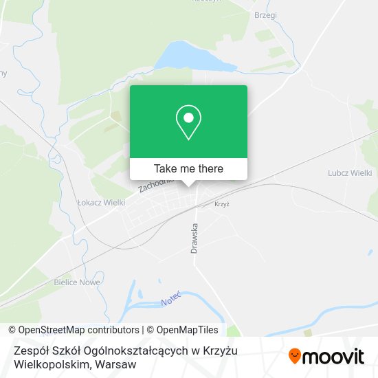 Zespół Szkół Ogólnokształcących w Krzyżu Wielkopolskim map