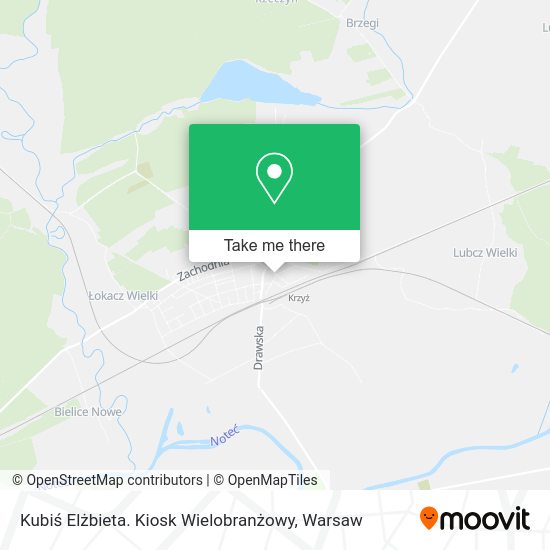 Kubiś Elżbieta. Kiosk Wielobranżowy map