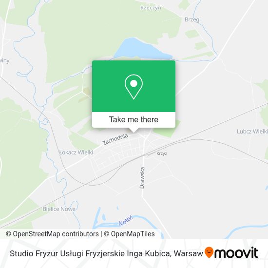 Studio Fryzur Usługi Fryzjerskie Inga Kubica map