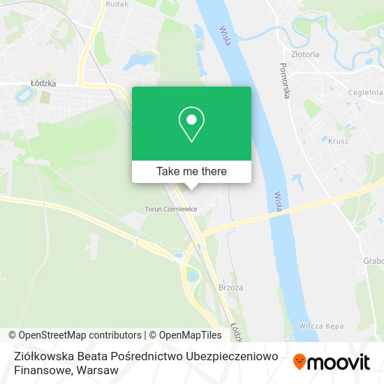 Ziółkowska Beata Pośrednictwo Ubezpieczeniowo Finansowe map