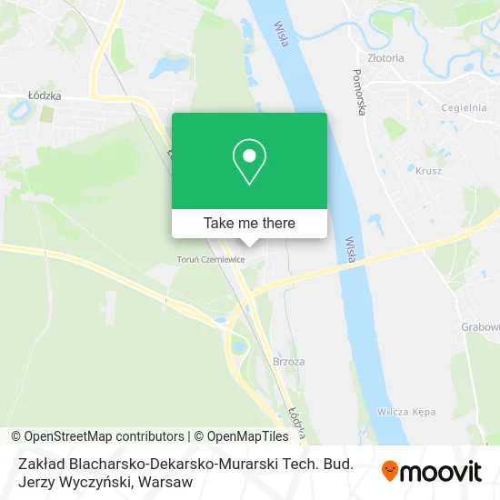 Zakład Blacharsko-Dekarsko-Murarski Tech. Bud. Jerzy Wyczyński map