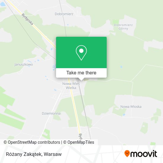 Różany Zakątek map