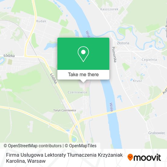 Firma Usługowa Lektoraty Tłumaczenia Krzyżaniak Karolina map