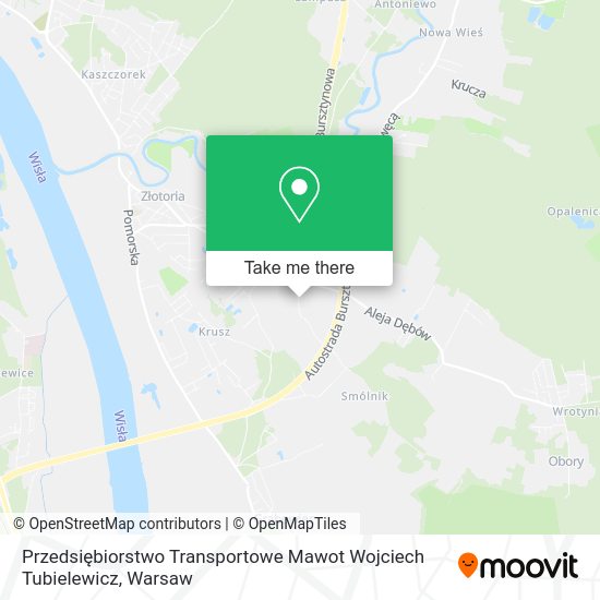 Przedsiębiorstwo Transportowe Mawot Wojciech Tubielewicz map