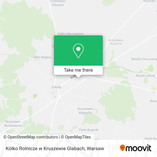 Kółko Rolnicze w Kruszewie Glabach map