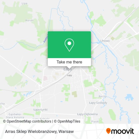 Arras Sklep Wielobranżowy map