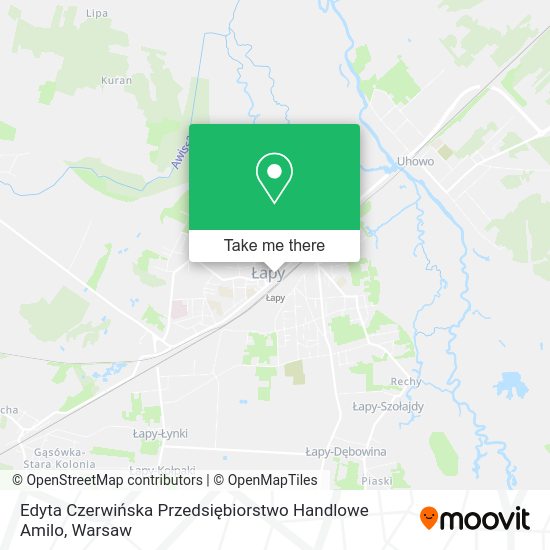 Edyta Czerwińska Przedsiębiorstwo Handlowe Amilo map