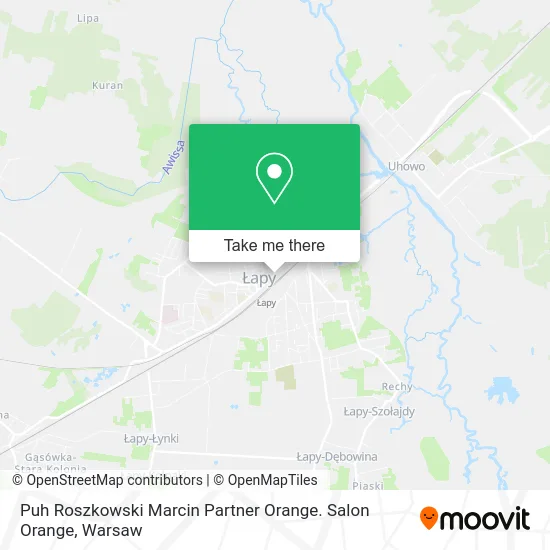 Карта Puh Roszkowski Marcin Partner Orange. Salon Orange