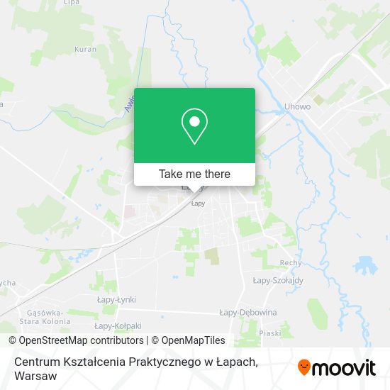 Centrum Kształcenia Praktycznego w Łapach map