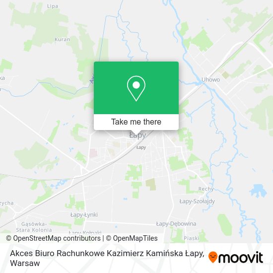 Akces Biuro Rachunkowe Kazimierz Kamińska Łapy map